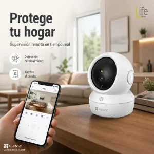 CAMARA DE SEGURIDAD 4MP WIFI CON MOVIMIENTO 350° EZVIZ HASTA 256GB INTERIORES