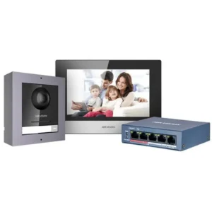 KIT VIDEO PORTERO CON MONITOR DS-KD8003 CAMARA DS-KH6320 SWITCH Y SD CARD