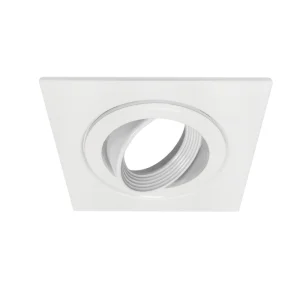 COBERTOR CUAD DIRIG P/EMP LIGHT1XGU10 9.2X9.2XH:2.5CM BLANCO AREN NO INCL LAMP INC SOCKET