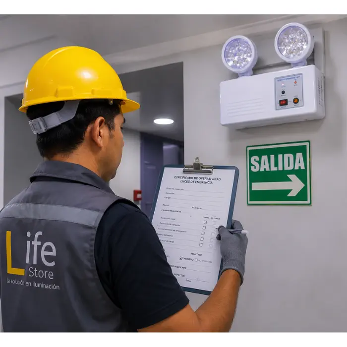 CERTIFICADO DE OPERATIVIDAD DE LUCES DE EMERGENCIA