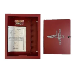 GABINETE ROJO PARA TELEFONOS DE BOMBEROS