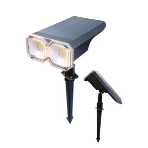 ESTACA PARA JARDIN CON PANEL SOLAR "OPALUX" 3000-4000-6500K BATERIA 18650 3.7V 1200MAH IP65