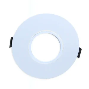 SPOT PLANO ORIENTABLE PARA DICROICO "OPALUX" BASE GU10 COLOR BLANCO IP20