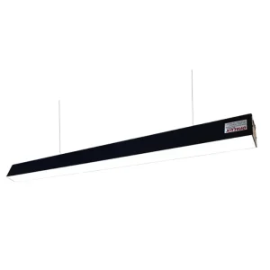 LAMPARA COLGANTE BARRA LED "OPALUX" MODELO SIENA 80W 8000LM 185-265VAC 50/60HZ 3CCT 3000/4000/7000K COLOR NEGRO