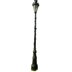 POSTE ORNAMENTAL METALICO HIERRO FUNDIDO 3.2MTS CON 1 FAROLA COLONIAL E27 220V DISEÑO COLONIAL