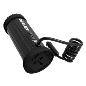 INVERSOR P/AUTO 150W "OPALUX" ONDA SENOIDAL MODIFICADA DC-AC SURGE 300W ENTRADA 12VDC 220VAC, SALIDA 5VDC CON ENTRADA UNIVERSAL, USB C y A 60HZ