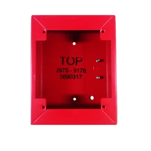 CAJA ROJA DE MONTAJE DE SUPERFICIE PARA ESTACION MANUAL SIMPLEX