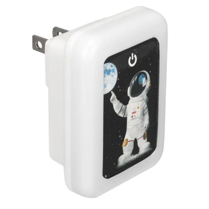 CARGADOR USB LUZ GUÍA 3 TEMPERATURAS "OPALUX" ASTRONAUTA