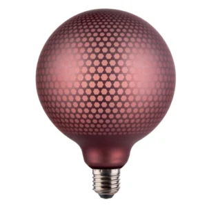FOCO LED DECORATIVO HEXÁGONO PINK, G125 6W "OPALUX" 250LM, 2200K