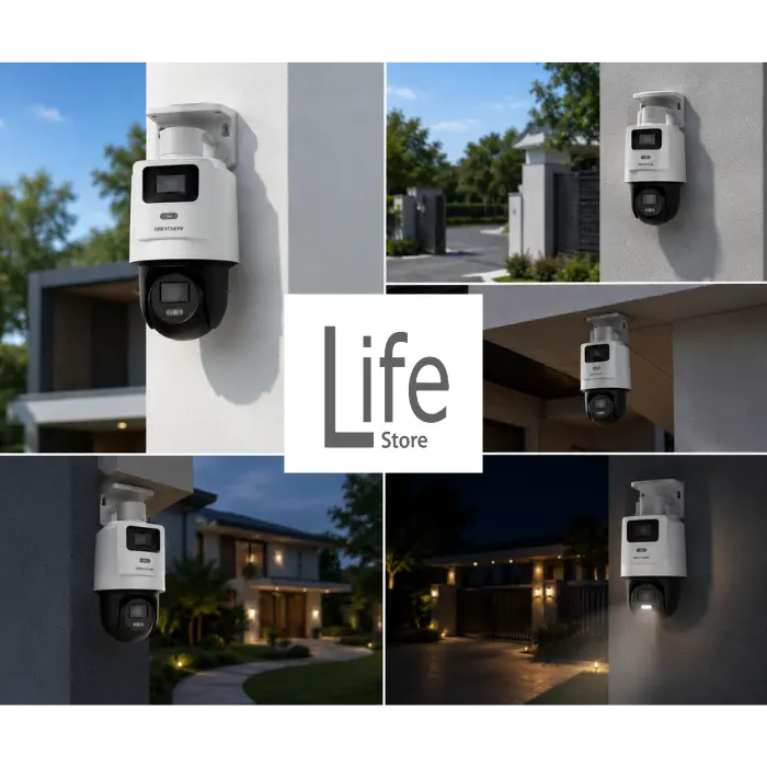 CAMARA DOMO IP 4MP TANDEMVU PANTILT DOBLE LENTE 4MP 8MM + 4MP 2.8MM - Imagen 3