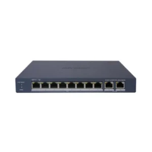 SWITCH 8 PUERTOS POE  ADMINISTRABLE  MIX 100M + 2 UP RJ45 GIGABITE HIKVISION - BAJO CONSUMO