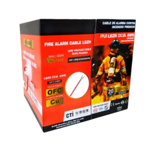 CABLE FPLR 2X16 AWG CONTRA INCENDIO LIBRE DE HALOGENO LSZH X 300 MTS USALT