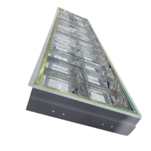Rejilla 2x18w 120X30 para tubos LED Metalica para Empotrar