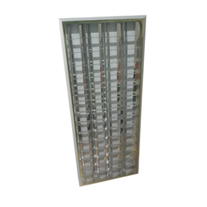 Rejilla 4x18w 122x51x7 para tubos LED Metalica para Adosar