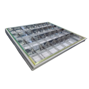Rejilla 4x9w 60x60 para tubos LED Metalica para Adosar